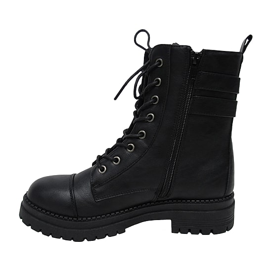 Pop Womens Perlla Block Heel Booties