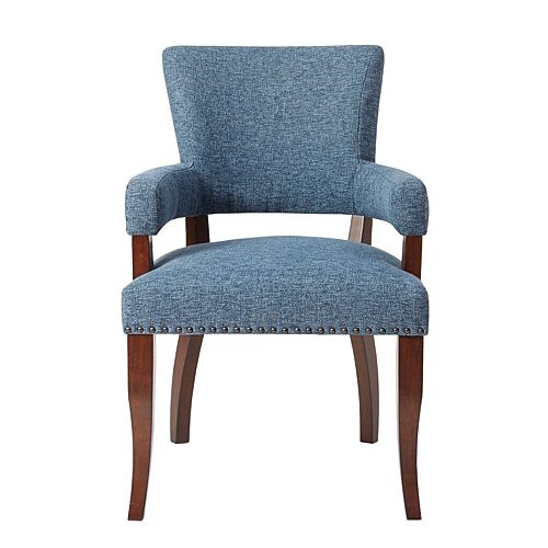 Madison Park Parler Arm Dining Chair, One Size, Blue