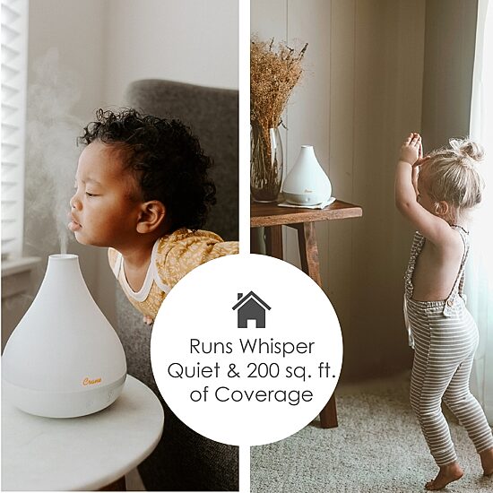Crane 2-In-1 Personal 0.35 Gallon Ultrasonic Cool Mist Humidifier & Aroma Diffuser