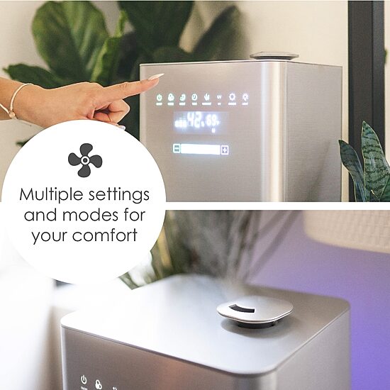 Crane 1.2 Gallon Ultrasonic Warm & Cool Mist Humidifier w/ Remote