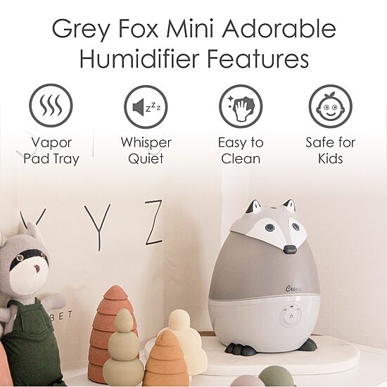 Crane Mini 0.5 Gallon Ultrasonic Cool Mist Humidifier - Fox