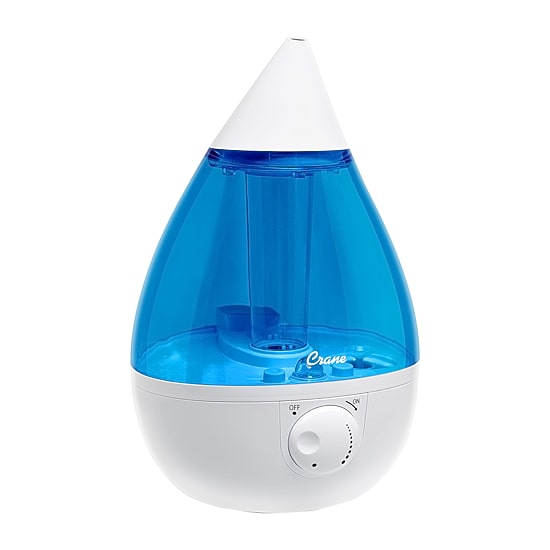 Crane Drop 1 Gallon Ultrasonic Cool Mist Humidifier - Blue/White