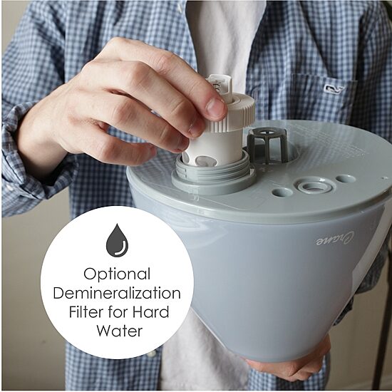 Crane Drop 1 Gallon Ultrasonic Cool Mist Humidifier - Grey
