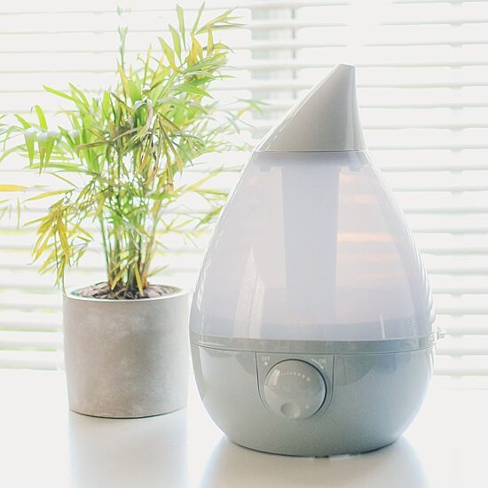 Crane Drop 1 Gallon Ultrasonic Cool Mist Humidifier - Grey