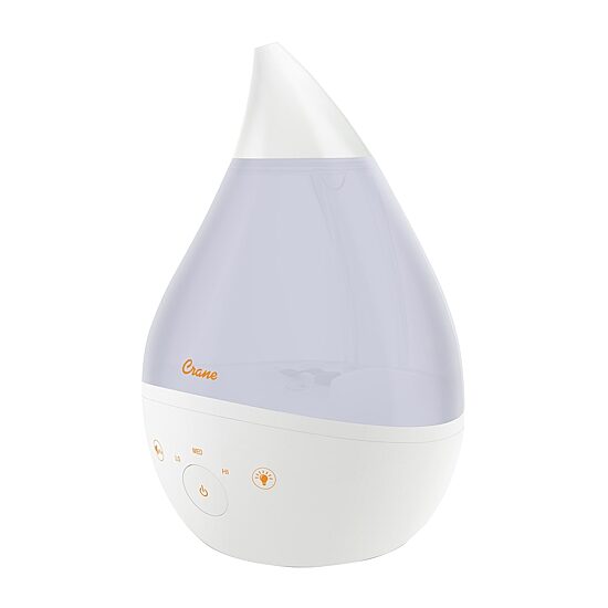Crane 4-In-1 Top Fill 1 Gallon Cool Mist Humidifier with Sound Machine - White