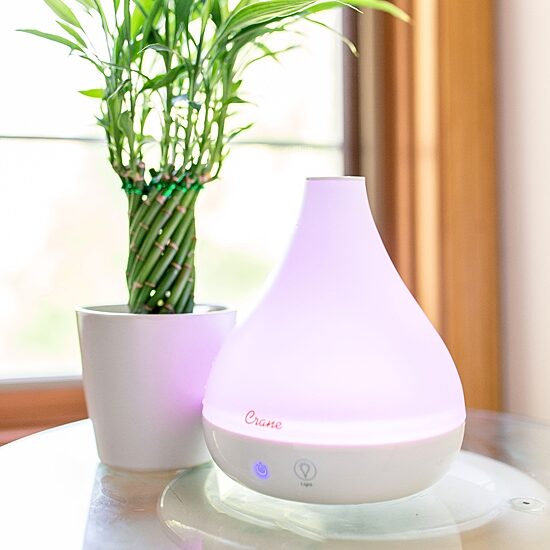 Crane 2-In-1 Personal 0.35 Gallon Ultrasonic Cool Mist Humidifier & Aroma Diffuser