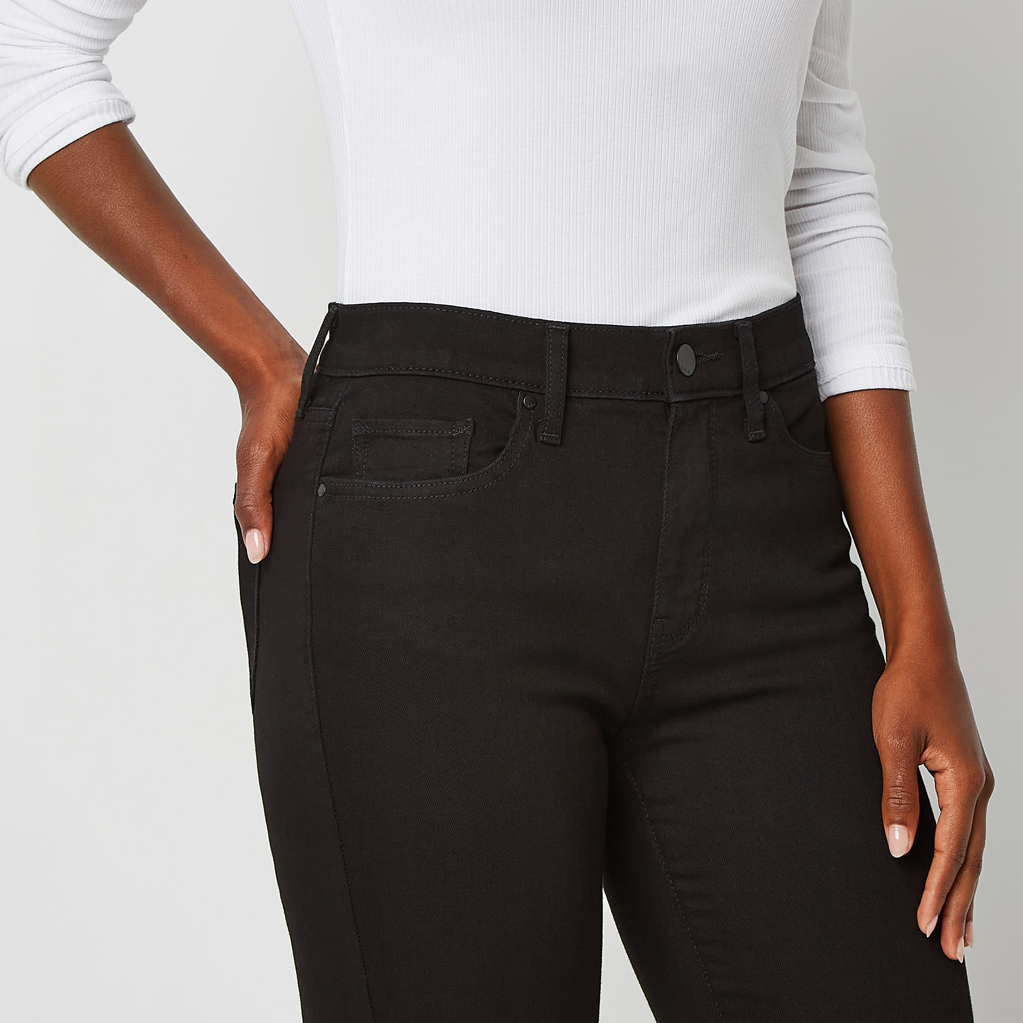 a.n.a. Womens High Rise Skinny Ankle Jean