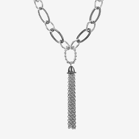 Liz Claiborne Tassel Womens 20 Inch Y Necklace