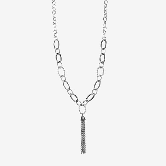 Liz Claiborne Tassel Womens 20 Inch Y Necklace