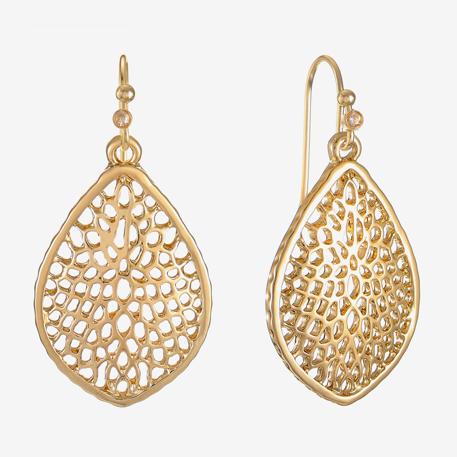 Liz Claiborne Filigree Womens Drop Earrings