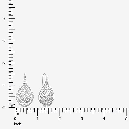 Liz Claiborne Filigree Womens Drop Earrings