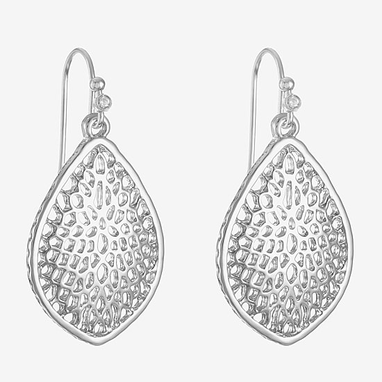 Liz Claiborne Filigree Womens Drop Earrings