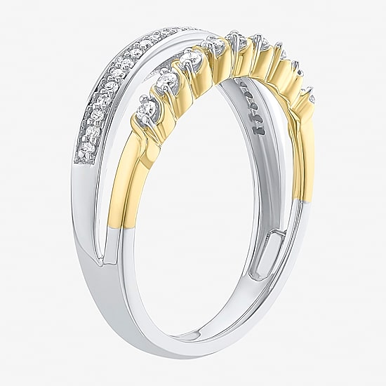 Womens 1/5 CT. Natural White Diamond 10K Gold Band