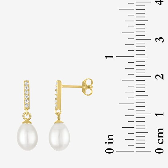 Yes, Please! Womens White Cultured Freshwater Pearl 2-pc. Pendant Necklace Set