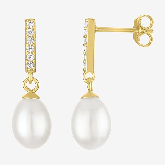 Yes, Please! Womens White Cultured Freshwater Pearl 2-pc. Pendant Necklace Set