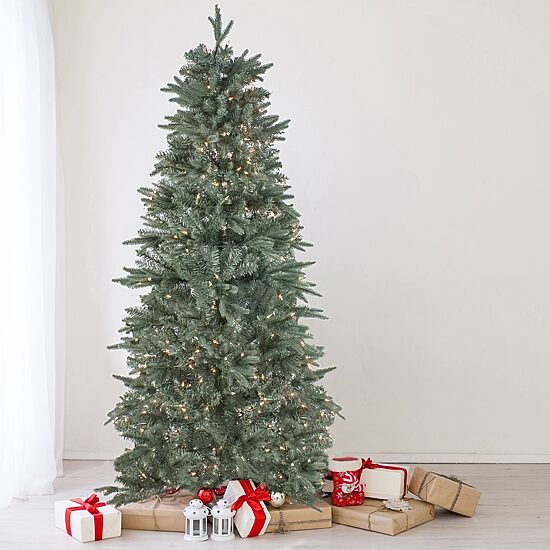 10' Pre-Lit Slim Washington Fraser Fir Artificial Christmas Tree - Clear Lights