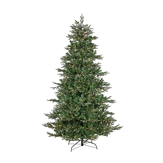 7.5' Pre-Lit Full Green Extend-A-Tree Adjustable Artificial Christmas Tree - Clear Lights