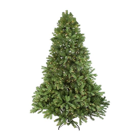 7.5' Pre-Lit Noble Fir Full Artificial Christmas Tree - Clear Lights