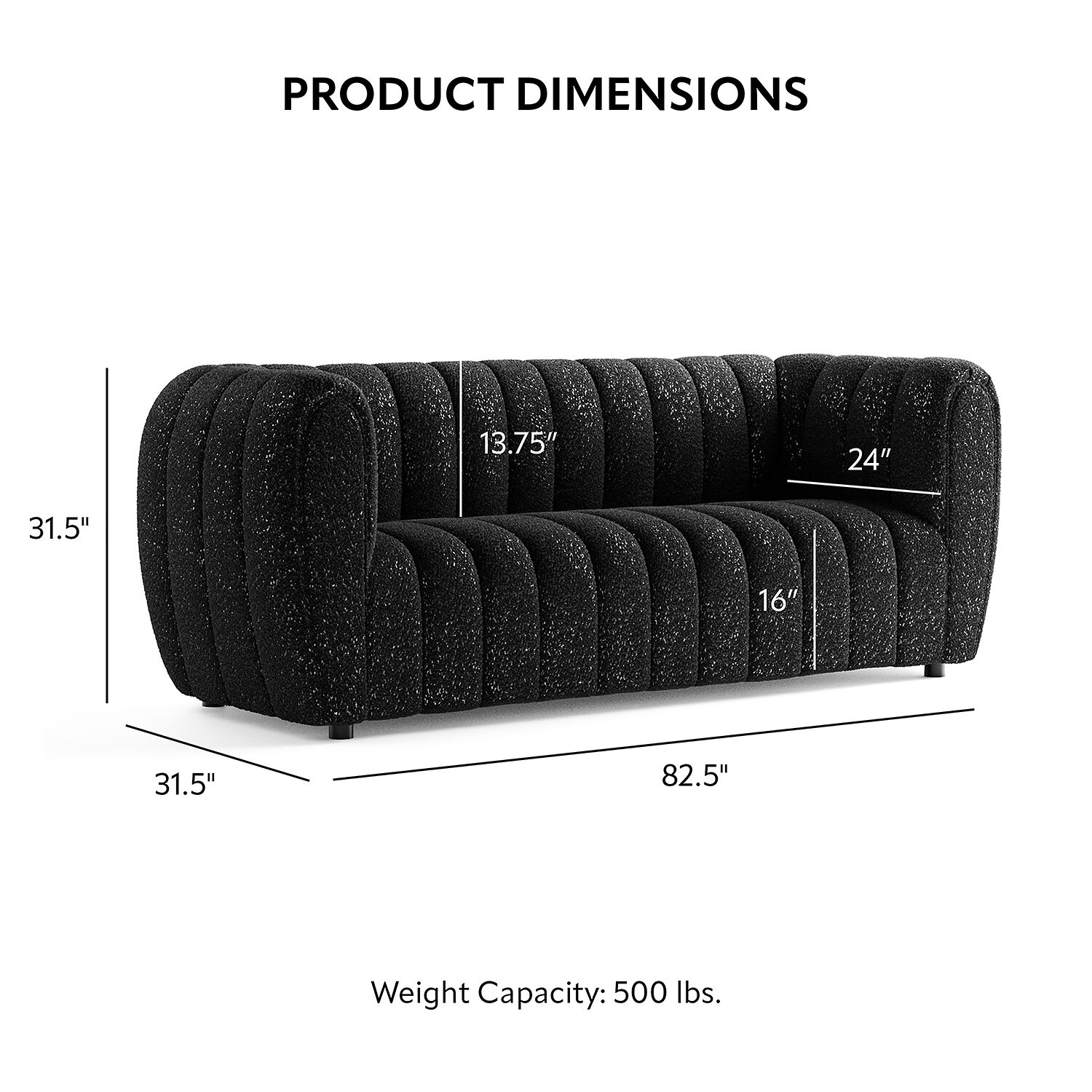 Furniture of America™ Laura Track-Arm Sofa