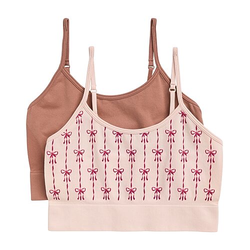 Maidenform Little & Big Kid Girls Seamless Light Support Bralette Rj2307s In Brown