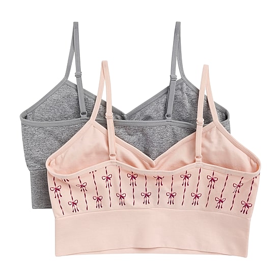 Maidenform Plus Girls Seamless Light Support 2-pc. Longline Long Line Bra Rj43542c-As4