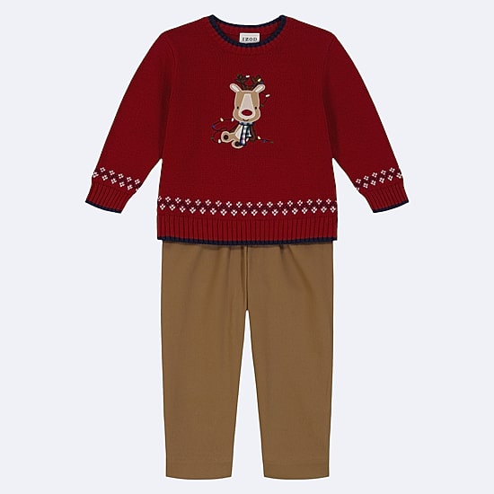 IZOD Holiday Toddler Boys 2-pc. Sweater Set
