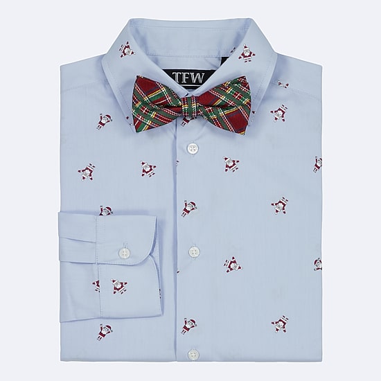 TFW Little & Big Kid Boys Long Sleeve Point Collar Shirt + Tie Set