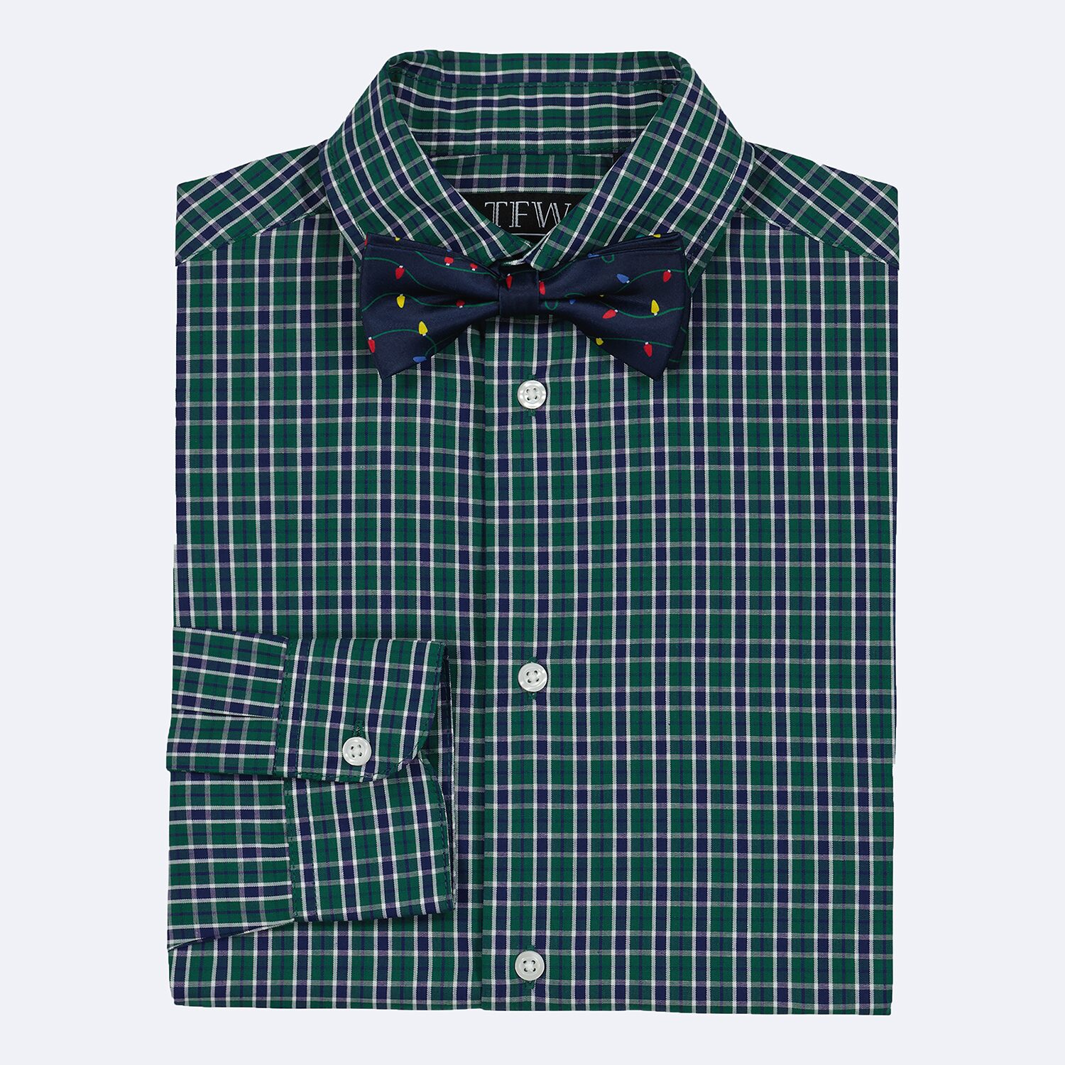 TFW Little & Big Kid Boys Long Sleeve Point Collar Shirt + Tie Set