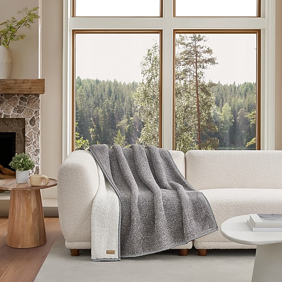 Bearpaw Campton Washable Sherpa Throw