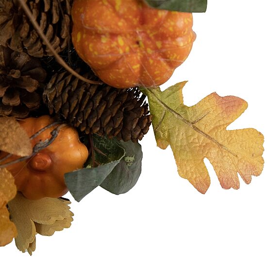 Northlight Pumpkin And Pinecone Fall Wreath