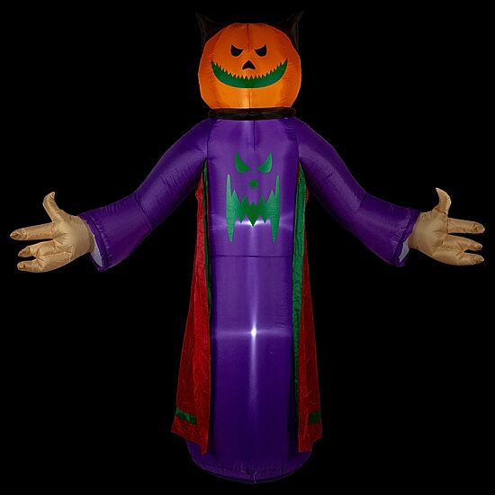 Northlight 8' Led Lighted Inflatable Jack-O-Lantern Grim Reaper Halloween Inflatable