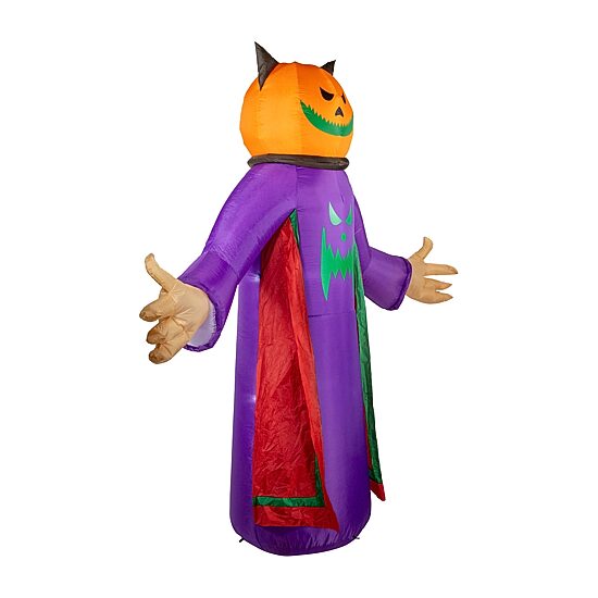 Northlight 8' Led Lighted Inflatable Jack-O-Lantern Grim Reaper Halloween Inflatable