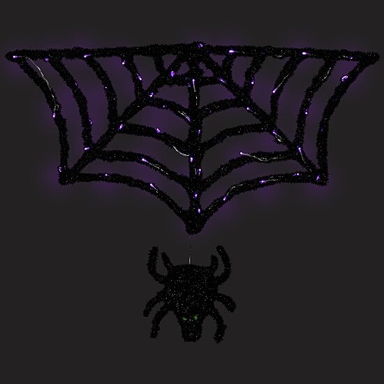 Northlight 36" Lighted Spider And Web Halloween Yard Art