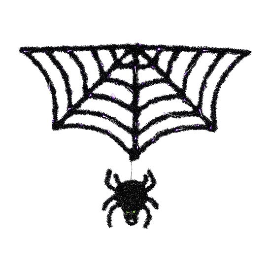Northlight 36" Lighted Spider And Web Halloween Yard Art