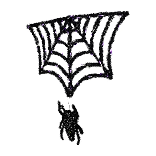 Northlight 36" Lighted Spider And Web Halloween Yard Art