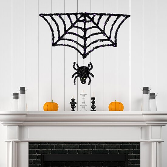 Northlight 36" Lighted Spider And Web Halloween Yard Art