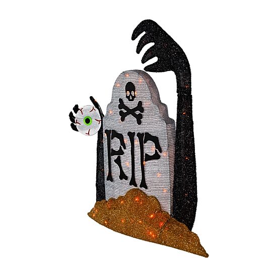 Northlight 31.5" Lighted Tombstone Halloween Yard Art