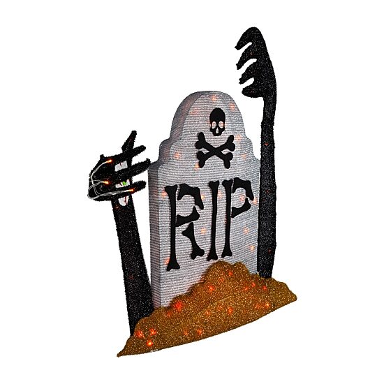Northlight 31.5" Lighted Tombstone Halloween Yard Art