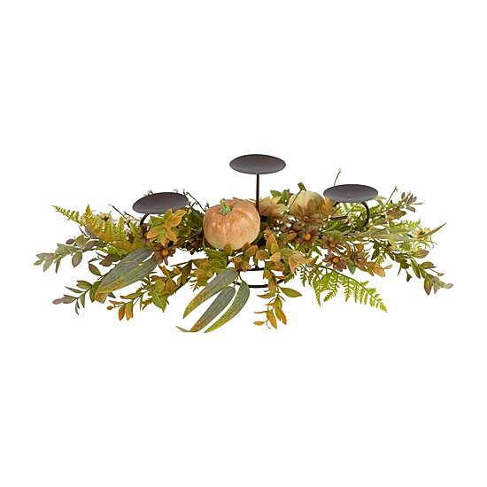 Northlight Sunflower And Pumpkins Candle Holder