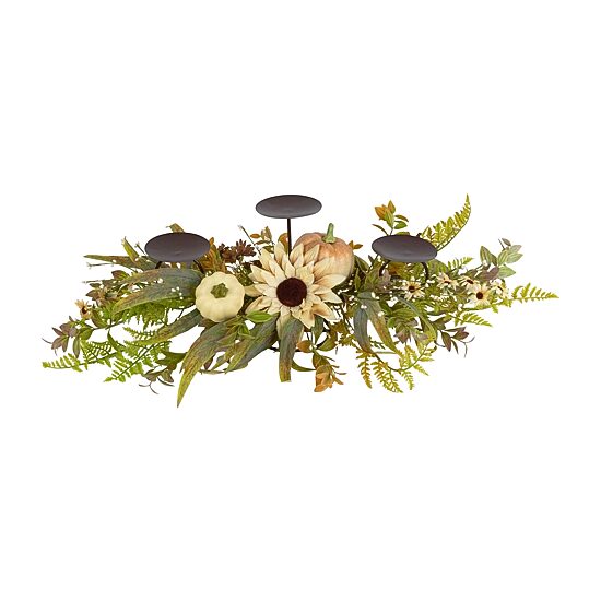 Northlight Sunflower And Pumpkins Candle Holder