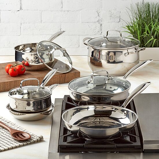 Denmark Stainless Steel 10-pc. Cookware Set