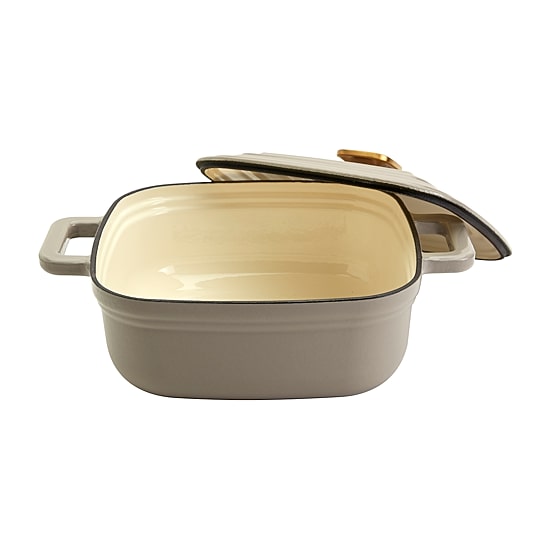 Smith & Clark Cast Iron 4-qt. Square Dutch Oven