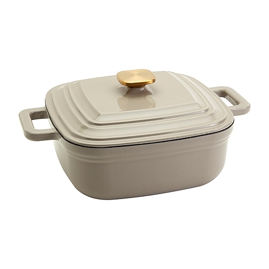 Smith & Clark Cast Iron 4-qt. Square Dutch Oven
