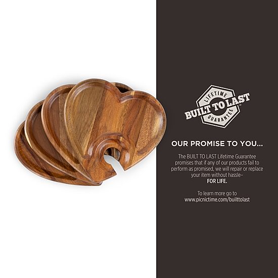Picnic Time Wood Appetizer Plate