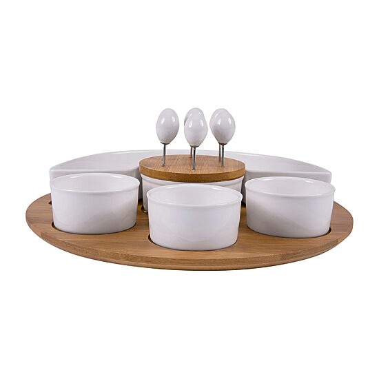 Picnic Time Wood Serving Set