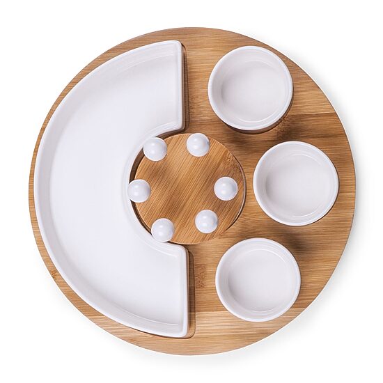 Picnic Time Wood Serving Set