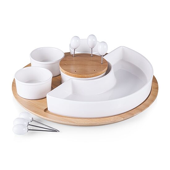 Picnic Time Wood Serving Set