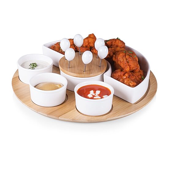 Picnic Time Wood Serving Set