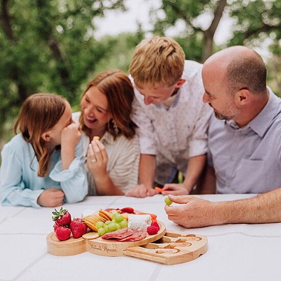 Picnic Time 7-pc. Wood Cheese Board Set