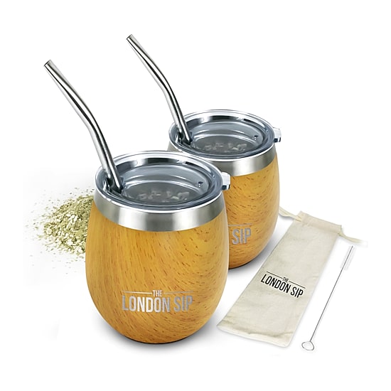 London Sip 8-oz. Yerba Mate Cup Set
